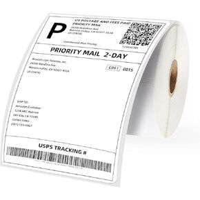 BLVD-LPF OBEY YOUR LUXURY 4"x6" Direct Thermal Shipping Labels, 250 Labels/1 Roll, Perforated, Address Mailing Postage Paper Roll Compatible with MUNBYN, Jadens, Jiose Printer, Strong Adhesive (1)