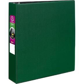 Avery Durable 3 Ring Binder, 2" Slant Rings, 1 Green Binder (27553)