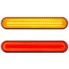 2 قطعة ضوء ذيل المقطورة 100 مصباح LED أضواء خلفية متدفقة أضواء إشارة الانعطاف أضواء الفرامل أضواء القيادة لشاحنة المقطورة RV بيك اب SUV RV Van LED كهرماني أحمر in Kuwait
