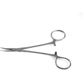 Halstead Mosquito Forceps 5" Curved Serrated Jaws Hemostat Clamps - SurgicalExcel