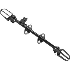 Foot Peg Rest Stand Bracket Mount, Steel Alloy Pegs Mount Bar with Kickstand, Compatible CRF50 Pit Bikes 50cc 70cc 110cc 125cc SSR SDG ATV Dirt Bike Footpegs Bracket, default