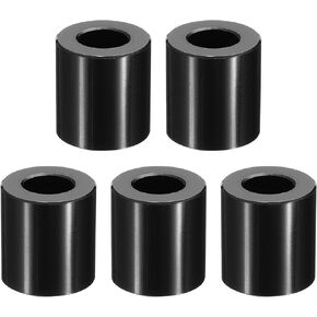 PATIKIL M10 Aluminum Spacers, 5 Pcs Metal Spacer Aluminum M10 x 3/4" OD x 1/4" L Aluminum Spacer Screw Standoff Round for 3/8" or M10 Screw Bolts