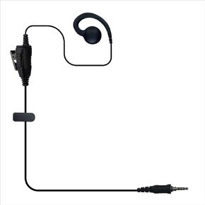 C Shape Wired Ear Hook Earphone Headset PTT Mic for Motorola EVX-S24 Yaese VX-6R FT-270R Standard Horizon HX320 HX210 HX40 HX890