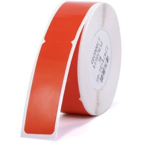 Label Maker Tape NIIMBOT D11 Cable Label Print Paper 0.5"*4.3" Standard Laminated Office Labeling Tape Replacement for D11 Handheld Label Machine Waterproof Tear Proof 1 Roll 65 Pcs Cable（White）