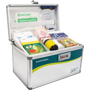 Medication Combination Lock Box, Medicine Organizer Lockable Storage Boxes for Personal Items, First Aid Box Medical Box with Code Lock 【Assembly Require】 [12*7.68*6.87 inch] (Excluding Medicines)