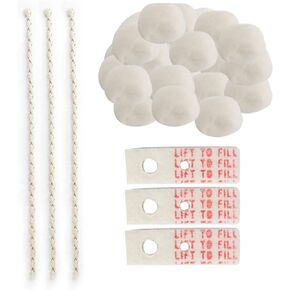 Universal Lighter Replacement Repair Kit Pack for Petrol Gas Fluid Lighter Including Cotton Rubber Felt Wick, Lighter Accessories