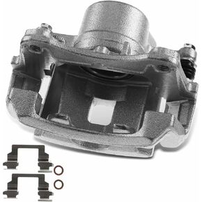 A-Premium Disc Brake Caliper Assembly with Bracket Compatible with Select Chevy, Pontiac and Saturn Models - Cobalt 2005-2008, HHR 2008-2010, Pursuit 2006, G5 2007-2009, Ion 2004-2007 - Front Driver