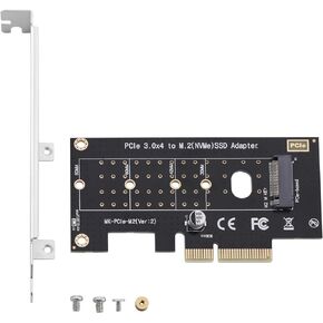 محول M.2 NVME إلى PCIe 3.0 x4 M.2 NVME SSD إلى PCI-e 3.0 x 4 بطاقة توسيع وحدة التحكم المضيفة تدعم محركات الأقراص ذات الحالة الصلبة 2280/2260/ 2242/2230