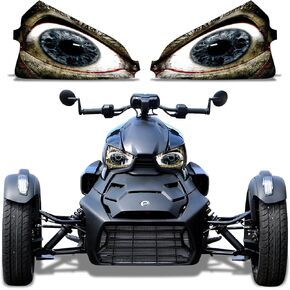 AMR Racing Roadster Headlight Eye Graphics Decal Cover Compatible with Can-Am Ryker 2019-2022 - Bloodshot