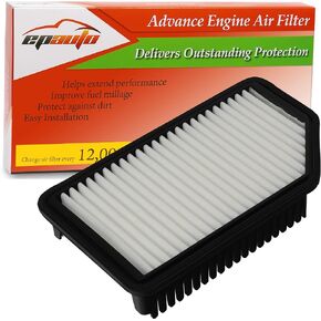 EPAuto GP206 (CA11206) Replacement for Hyundai/Kia Extra Panel Air Filter for Accent (2012-2017), Veloster (2012-2017), Rio (2012-2017), Soul (2012-2019)