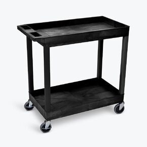 FSE Luxor 373-EC11-B 32" x 18" Tub Cart - Two Shelves