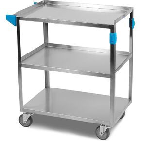 Carlisle FoodService Products UC5032135 3 Shelf Stainless Steel Utility / Service Cart, 500 Pound Capacity, 35" Long x 21" Wide x 36" HIgh, Large