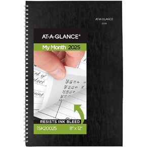AT-A-GLANCE 2024 Monthly Planner, DayMinder, 8" x 12", Large, Black (SK20024)