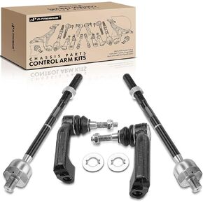 A-Premium Set of 4, Front Inner & Outer Tie Rod End Kit, Compatible with Ford F-150 2009-2014, Expedition 2007-2014, Lincoln Navigator 2007-2014