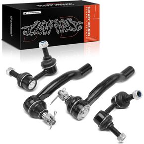 A-Premium Set of 4, Front Sway Bar Link, Outer Tie Rod End, Compatible with Nissan Frontier 2005-2019, Pathfinder 2005-2012, Xterra 2005-2015