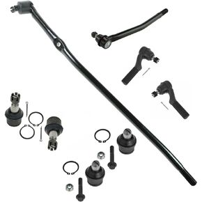 8 Piece Kit Tie Rod End Drag Link Ball Joint LH RH Set for Ford Econoline Van