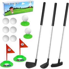 Toddler Golf Clubs Set for Right Hand,Plastic Kids Golf Clubs for Indoor and Outdoor Sport Toys,Christmas Birthday Gifts for Boys and Girls Aged 3 4 5 6 Years Old