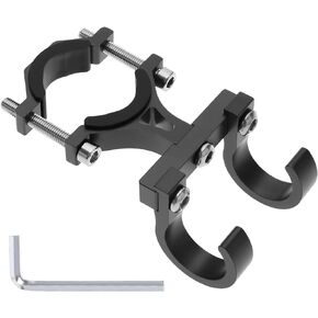 Create idea Electric Scooter Hanger Hook Bicycle Carrying Hook Double Hook Holder Claw Hook Storage Bag Hook for 18mm-35mm Handlebar Diameter Aluminum Alloy Black