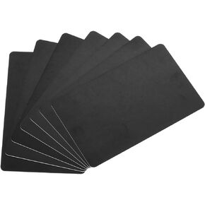 MECCANIXITY 20pcs Blank PVC Cards Color, CR80 30Mil Plastic Cards Blank ID Card Waterproof for ID Badge, Credit Cards, Identification Badges, Printer, Black
