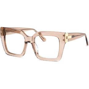 Zeelool Blue Light Glasses for Women Chic Oversized Square Eyeglasses Frames Fashion Full Eyewear Glasses