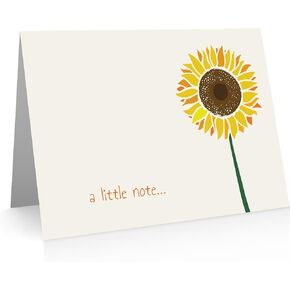Sunflower Note Cards (24 Cards and Envelopes) Sunflower Cards with Envelopes