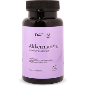 Akkermansia Muciniphila Probiotic + Prebiotic Metabolism Supplement - 2-Mth Shelf Stable Synbiotic 1Bn CFU - 60 DR Acid-Resistant Capsules