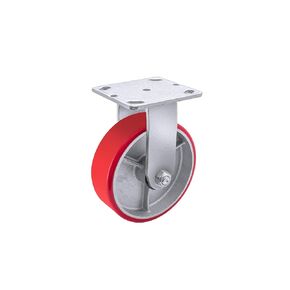 5"X 2" Heavy Duty Casters - Industrial Casters Polyurethane Caster with Strong Load-bearing Capacity 1000 LB, Rigid Caster, Widely Used in Furniture,WorkBrench,Tool Box(1 Rigid)
