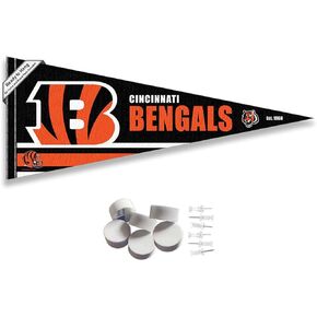 Cincinnati Bengals Pennant Banner and Wall Tack Pads