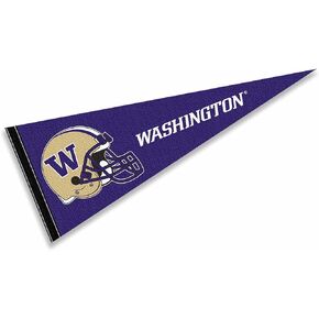 Washington UW Huskies Football Helmet Pennant Flag