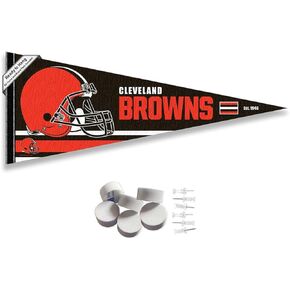 Cleveland Browns Pennant Banner and Wall Tack Pads