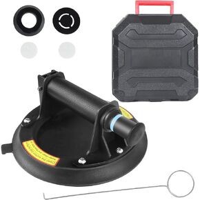 8 Inch Vaccuum Glass Suction Cup to Lift Large Glass, 1 Pack Heavy Duty Suction Cup with Anti-slip Handle for Lifting Glass,Tool Suction Cup Lifter for Window,Tile,Granite-240LBS Load Capacity