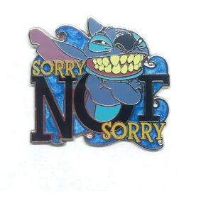 Disney Stitch Sorry Not Sorry Pin (Lilo and Stitch)