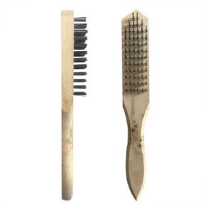 Wire Brush - Nylon/Brass/Stainless Steel Bristles with Curved Handle Grip for Rust, Dirt & Paint Scrubbing with Deep Cleaning (3, Nylon/Brass/Stainless Steel Bristles)