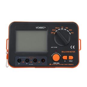 6‑Gear Digital Milliohmmeter, 4‑Wire Measurement DC Low Resistance Tester