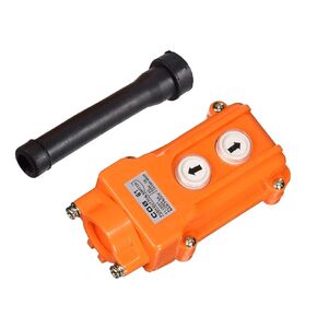 RANIT 250V 5A 500V 2A 2 Ways Hoist Crane Push Button Switch Orange COB-61