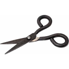 Lord Of Battles Iron Scissors Hand-Forged Iron Thread Snips/Sheers Fully Functional Medieval Accessory Rustic Natural Finish (Classic hand forged scissors)