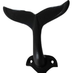 UD Cast Iron Whale Tail Hook Nautical Decor