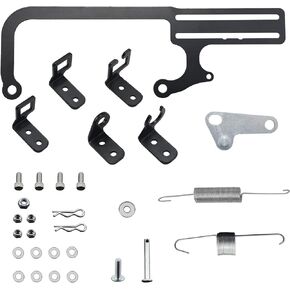 EZ-EFI Cable Mount Kit Carburetor Throttle Cable Mount Black Compatible With TH350 C10 700R4 Automatic Transmission TV Cables 304147