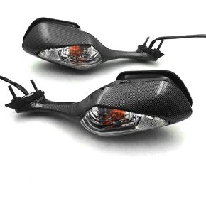 HTTMT MT324- New Black Smoke side mirrors with turn signals Compatible with CBR 1000RR (2008-2012) in Kuwait