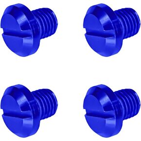 4PCS M10 x 1.25 Motorcycle Mirror Hole Plugs, Car Accessories Left and Right Motorcycle Rear View Mirror Screws Bolts for Motorcycle(Honda,Yamaha, Kawasaki, Suzuki, Ducati) ATV and Bike (Black)
