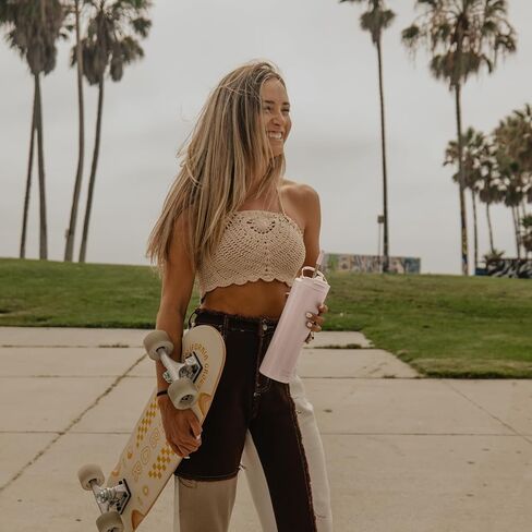 زجاجة مياه معزولة من الزجاجة، أكواب قهوة مع غطاء مزدوج الاستخدام وقش، كوب قهوة مثلج مزدوج الجدار للنساء والرجال، كوب من الفولاذ المقاوم للصدأ سعة 24 أونصة بمقبض in Kuwait