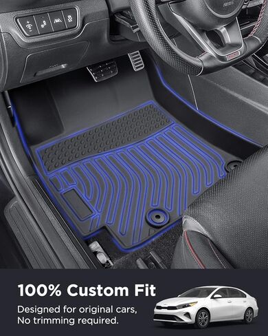لسجادات أرضية KIA Forte 2019-2024(4 قطعة)، مطاط لجميع الأحوال الجوية لسجادات أرضية KIA Forte 2023 2024 لملحقات Forte 2024 2023 2022 2021 2020 2019 in Kuwait