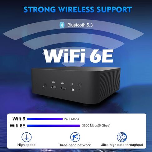 Mini Gaming PC AMD Ryzen 9 7940HS 1TB SSD 32GB DDR5 5600 MHz RAM,Alloy 9 Desktop Mini Computers Windows 11 pro,Radeon 780M Graphics,2.5Gbps LAN, HDMI 2.1, 8K USB 4.0 Wi-Fi 6E/BT5.3 in Kuwait