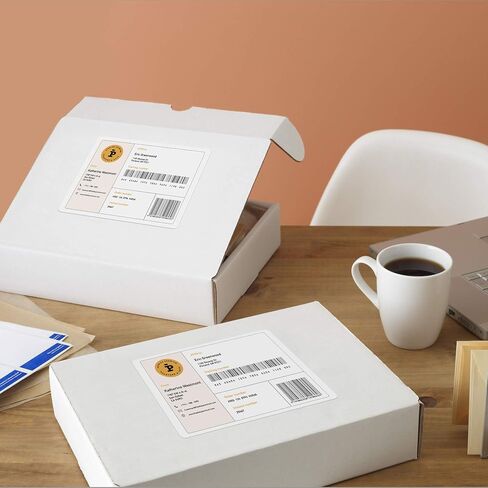 Avery Matte White Rectangle Labels with Sure Feed, 5" x 3.5", 1,000 Matte White Printable Labels in Saudi Arabia