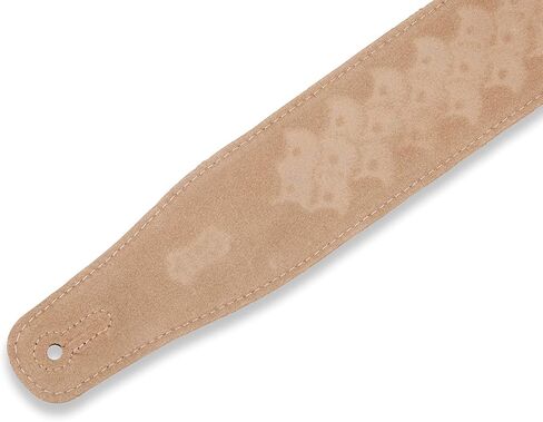 Levy's Leathers 2.5" Suede Leather Guitar Strap Dandelion Emboss Design; Seafoam (MS26DE-SEA) in Saudi Arabia