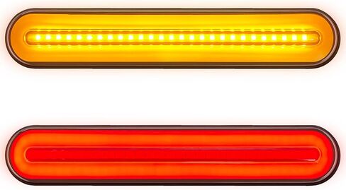2 قطعة ضوء ذيل المقطورة 100 مصباح LED أضواء خلفية متدفقة أضواء إشارة الانعطاف أضواء الفرامل أضواء القيادة لشاحنة المقطورة RV بيك اب SUV RV Van LED كهرماني أحمر in Kuwait