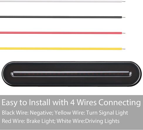 2 قطعة ضوء ذيل المقطورة 100 مصباح LED أضواء خلفية متدفقة أضواء إشارة الانعطاف أضواء الفرامل أضواء القيادة لشاحنة المقطورة RV بيك اب SUV RV Van LED كهرماني أحمر in Kuwait