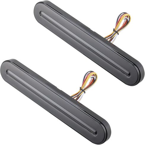 2 قطعة ضوء ذيل المقطورة 100 مصباح LED أضواء خلفية متدفقة أضواء إشارة الانعطاف أضواء الفرامل أضواء القيادة لشاحنة المقطورة RV بيك اب SUV RV Van LED كهرماني أحمر in Kuwait