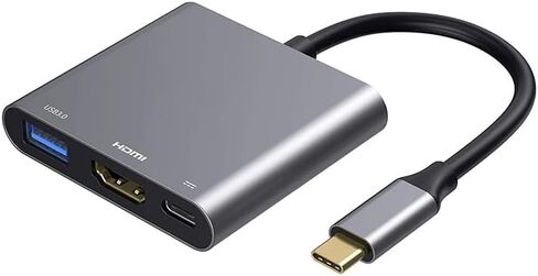 محول USB C إلى HDMI متعدد المنافذ مع منفذ شحن، محول HDMI إلى USB C Hub للشاشة إلى الكمبيوتر المحمول، محول USB-C إلى USB بسرعة 10 جيجابت في الثانية، محول USBC HDMI محول 4K لأجهزة Mac iPad pro MacBook Chromebook in Saudi Arabia