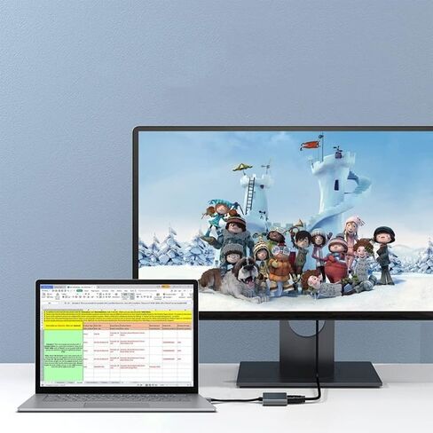 محول USB C إلى HDMI متعدد المنافذ مع منفذ شحن، محول HDMI إلى USB C Hub للشاشة إلى الكمبيوتر المحمول، محول USB-C إلى USB بسرعة 10 جيجابت في الثانية، محول USBC HDMI محول 4K لأجهزة Mac iPad pro MacBook Chromebook in Saudi Arabia